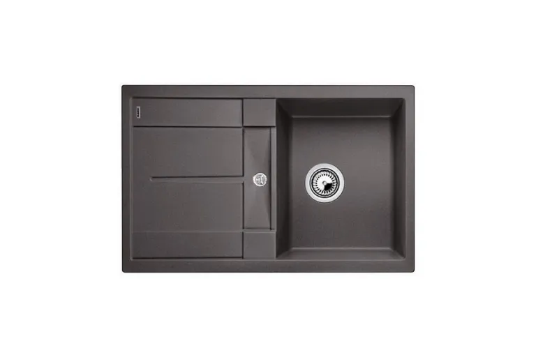 Blanсo METRA 45 S SILGRANIT PuraDur темная скала с клапаном-автоматом