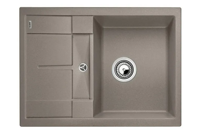 Blanсo METRA 45 S Compact SILGRANIT PuraDur серый беж, с клапаном-автоматом