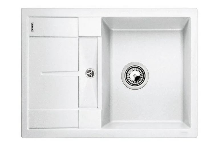 Blanсo METRA 45S Compact SILGRANIT PuraDur белый, с клапаном-автоматом