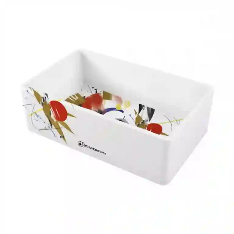 Omoikiri Mikura 76-Tokyo Natceramic/white