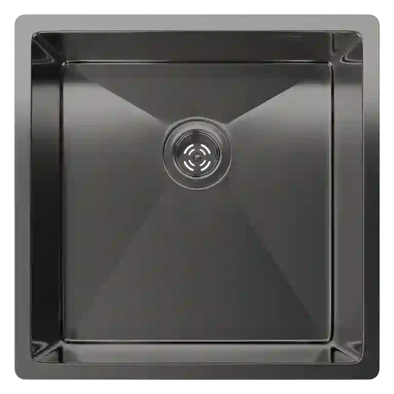 Rivelato Rinox 4444 UN PVD black нерж.стал подстольный монтаж 1 чаша 440*440*200 мм