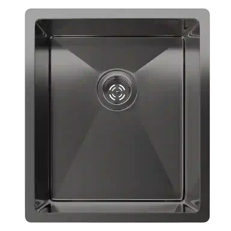 Rivelato Rinox 3844 UN PVD black нерж.сталь подстольный монтаж 1 чаша 380*440*200 мм