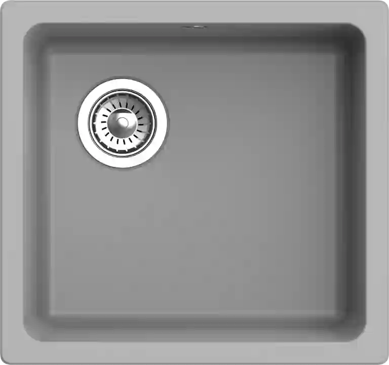 Rivelato BERKANA 45 подст.монтаж 1-чаш 485*455 grigio metallizzato