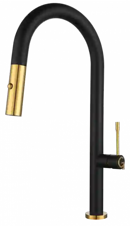 Rivelato Asti U-обр. с выдвижной лейкой D-35мм antracite/oro