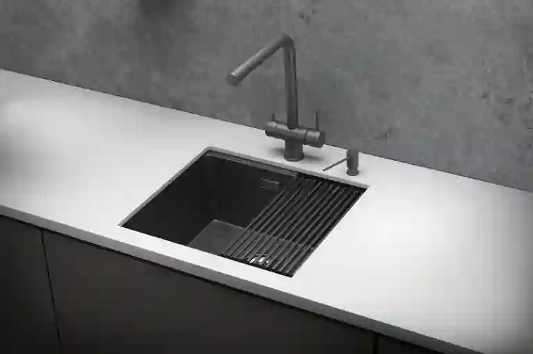 Granula KS-5045U, ГРАФИТ МАТОВЫЙ, стальная кухонная мойка KITCHEN SPACE