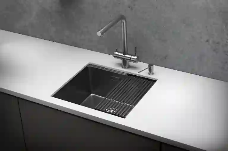 Granula KS-5045U, СТАЛЬ САТИН, стальная кухонная мойка KITCHEN SPACE