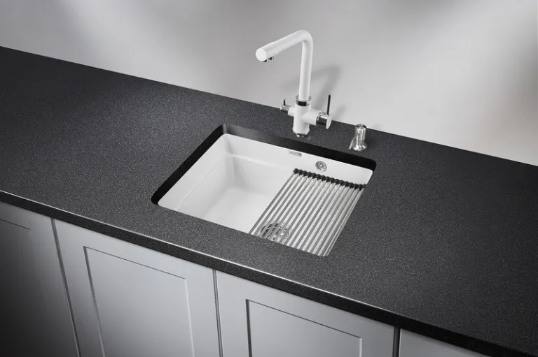 Granula KS-5501U, АРКТИК (БЕЛЫЙ), кухонная мойка, кварц