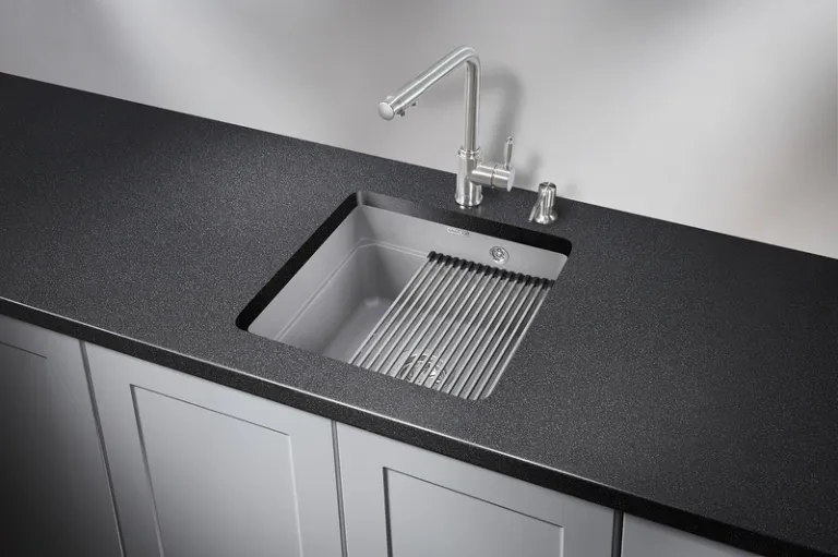 Granula KS-4501U, АЛЮМИНИУМ, кухонная мойка, кварц