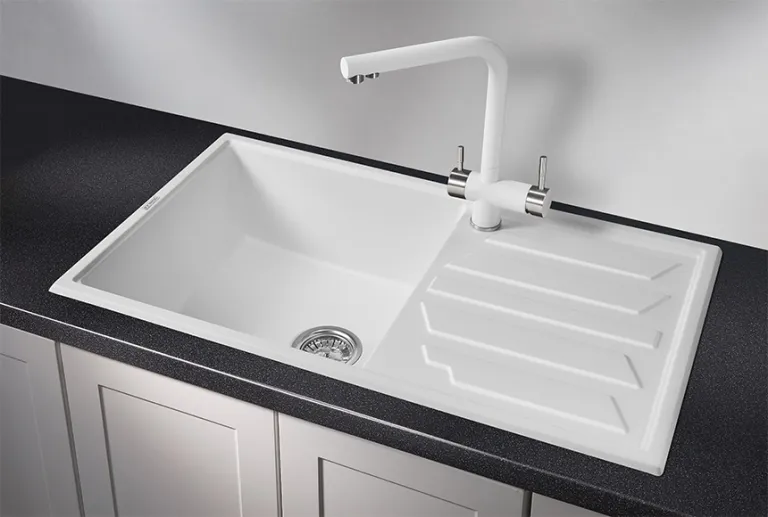 Granula 8601, АРКТИК (БЕЛЫЙ), кухонная мойка, кварц
