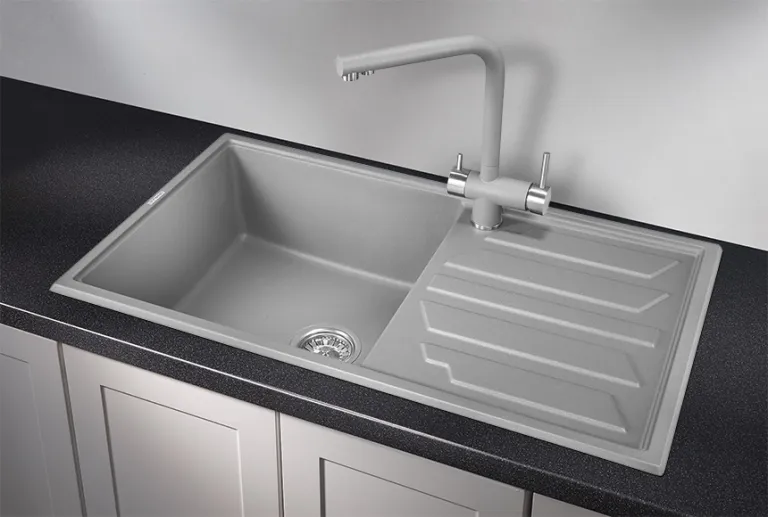 Granula 8601, АЛЮМИНИУМ, кухонная мойка, кварц