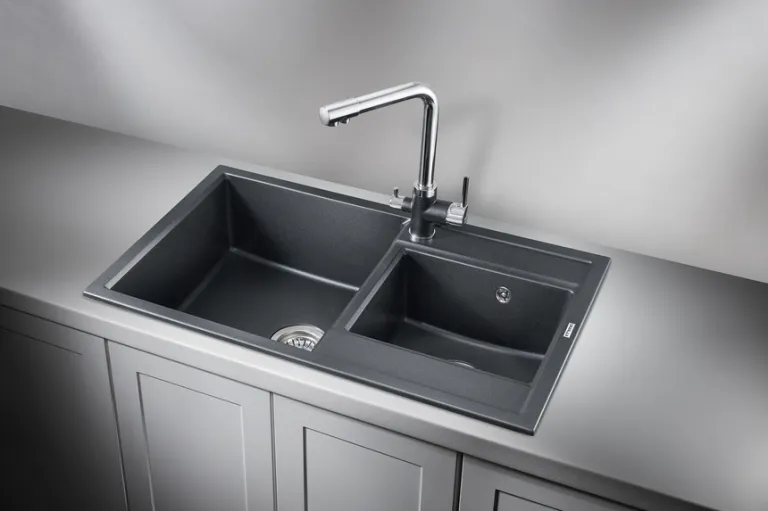 Granula 8201, ШВАРЦ (чёрный металлик), кухонная мойка, кварц