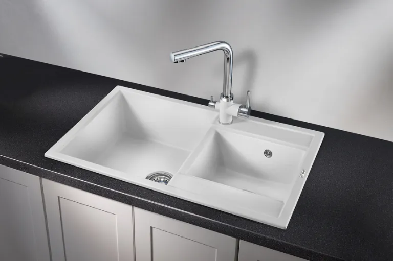 Granula 8201, АРКТИК (БЕЛЫЙ), кухонная мойка, кварц