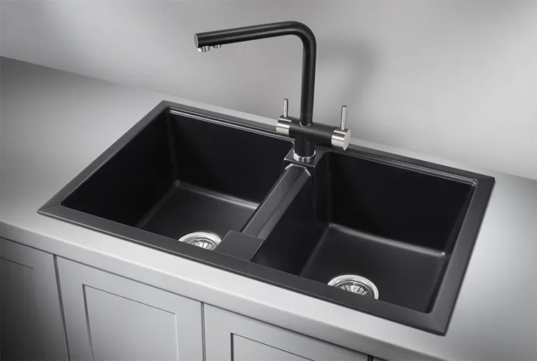 Granula 8101, ШВАРЦ (чёрный металлик), кухонная мойка, кварц