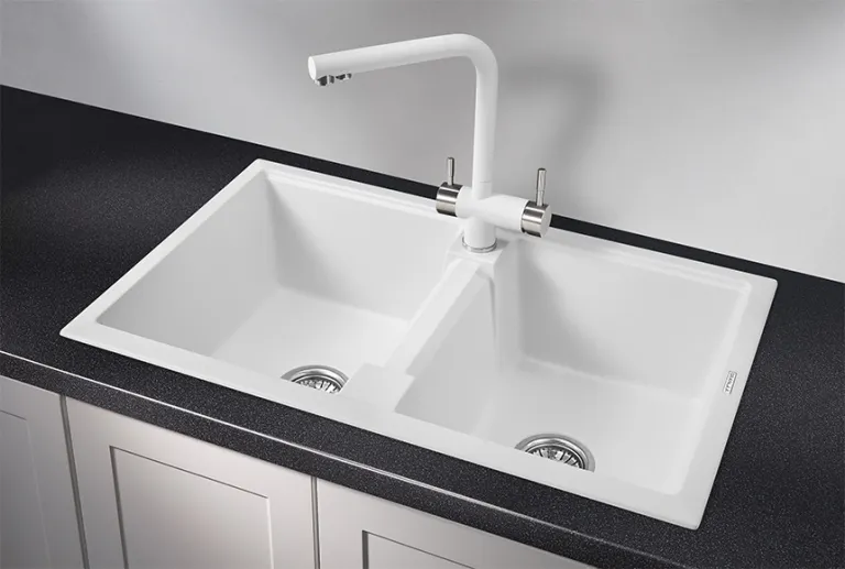 Granula 8101, АРКТИК (БЕЛЫЙ), кухонная мойка, кварц