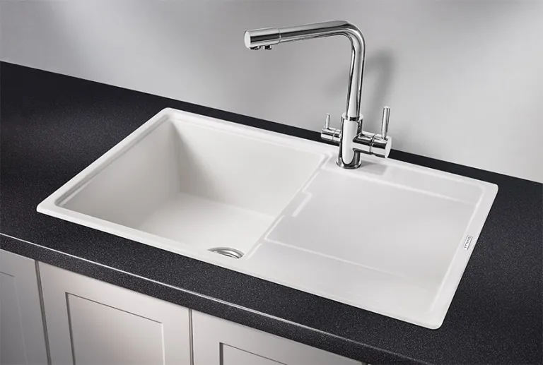 Granula 7804, АРКТИК (БЕЛЫЙ), кухонная мойка, кварц