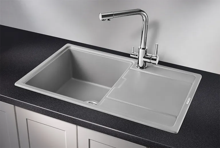 Granula 7804, АЛЮМИНИУМ, кухонная мойка, кварц
