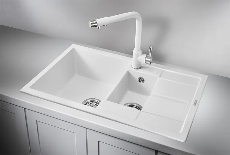 Granula 7802, АРКТИК (БЕЛЫЙ), кухонная мойка, кварц