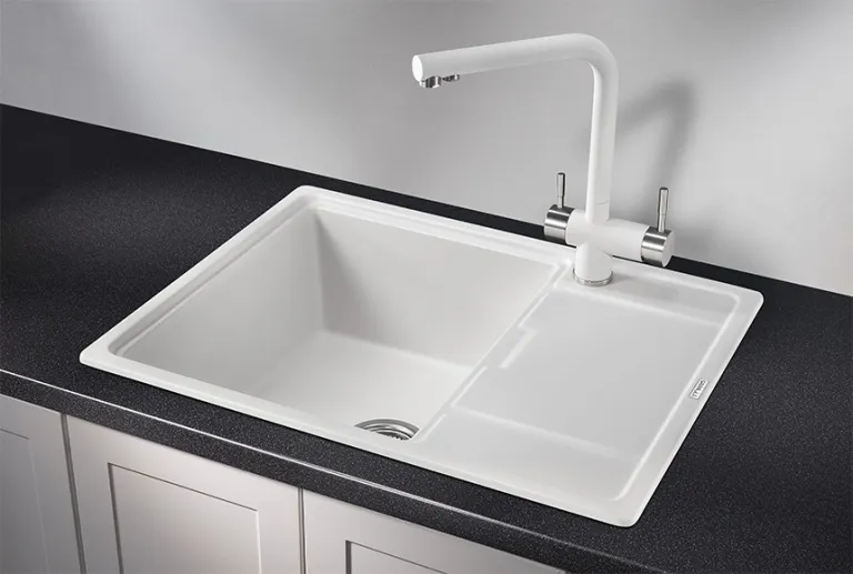 Granula 6503, АРКТИК (БЕЛЫЙ), кухонная мойка, кварц