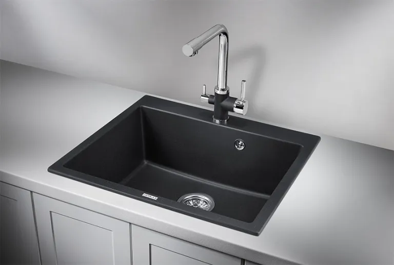 Granula 6001, ЧЁРНЫЙ, кухонная мойка, кварц