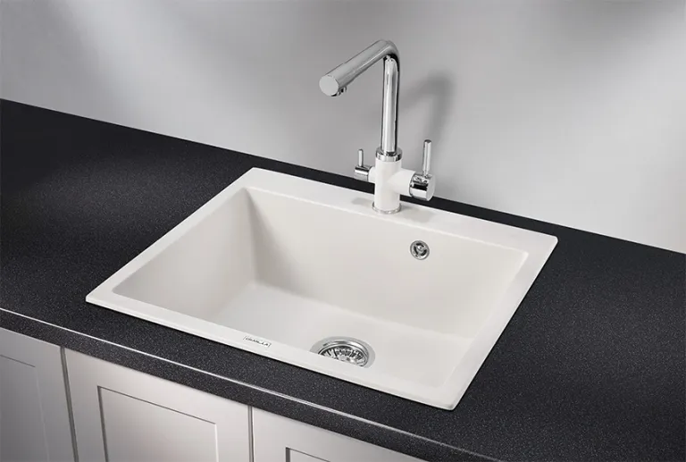 Granula 6001, АРКТИК (БЕЛЫЙ), кухонная мойка, кварц