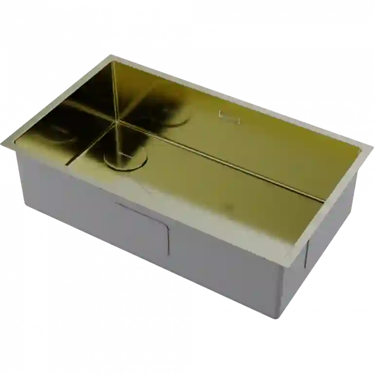 Omoikiri Taki 74-U/IF-L Side-LG нерж. сталь/светлое золото