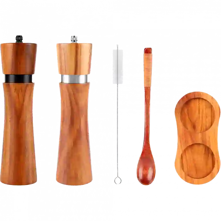 Omoikiri Набор мельниц для специй на подставке GR-02-SET-WD