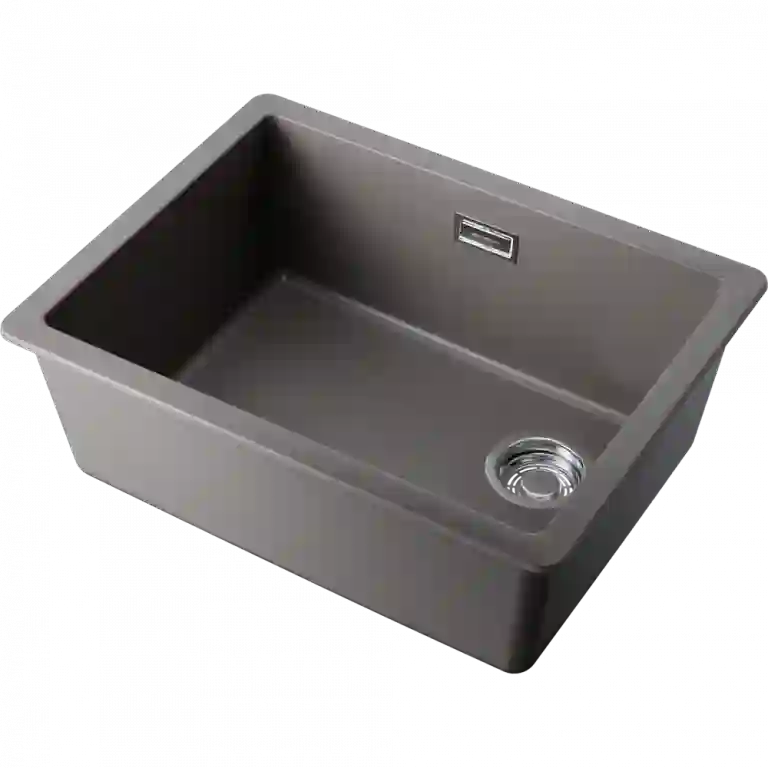 Omoikiri Kata 56-U/I Side-GR Artgranit/leningrad grey